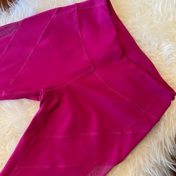 EUC✨ Fuchsia Zella Moto Mesh Active Leggings - Picture 3 of 7